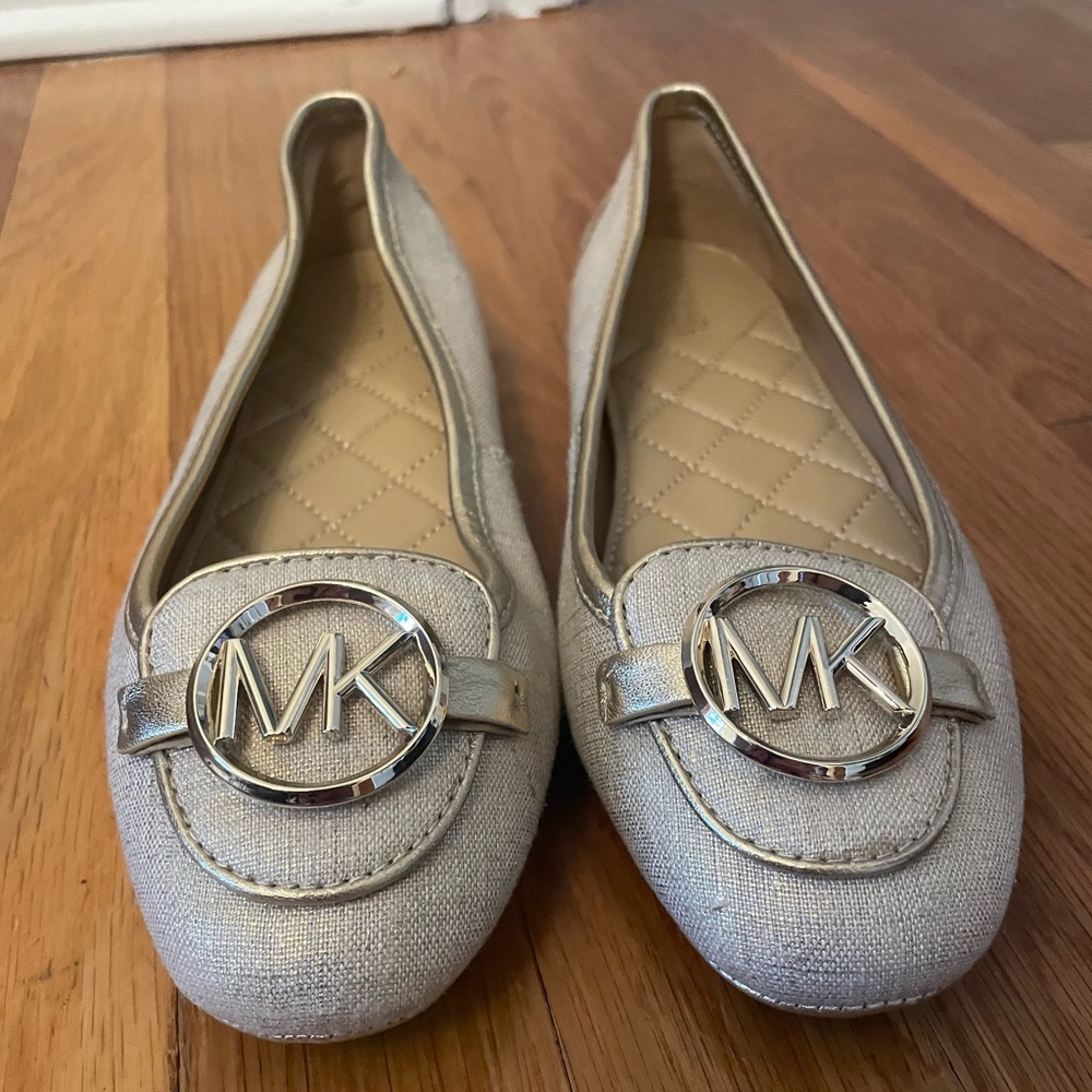 Michael Kors Gold Ballet Flats